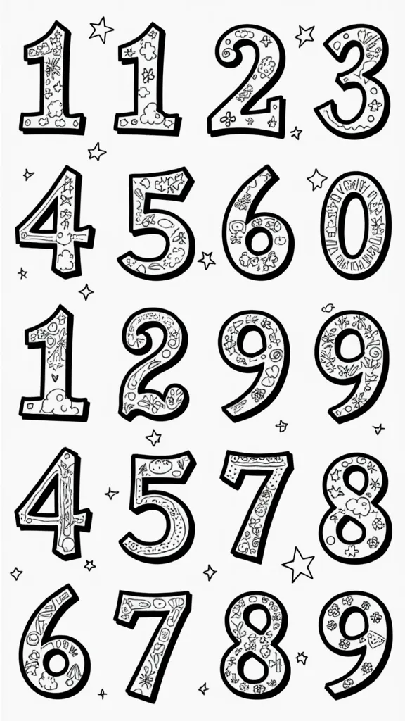 number coloring pages 1 20 pdf